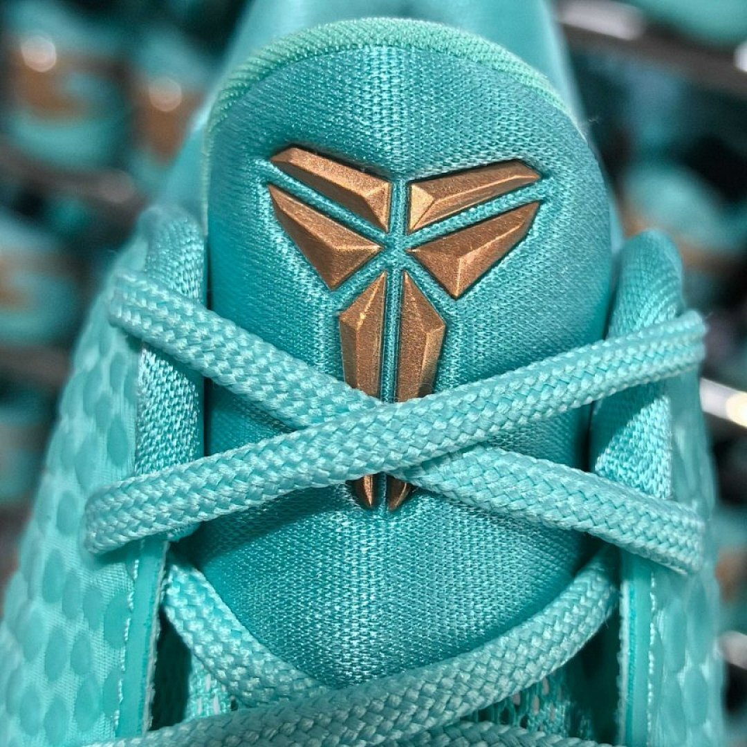 Nike Kobe 6 Protro Mint Gold Teal Aqua Basketball Shoes Sneakers
