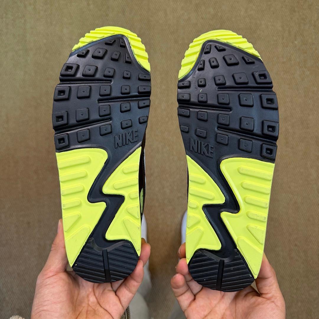 Nike Air Max 90 Black Cool Grey White Volt CN8490-001 Sneakers