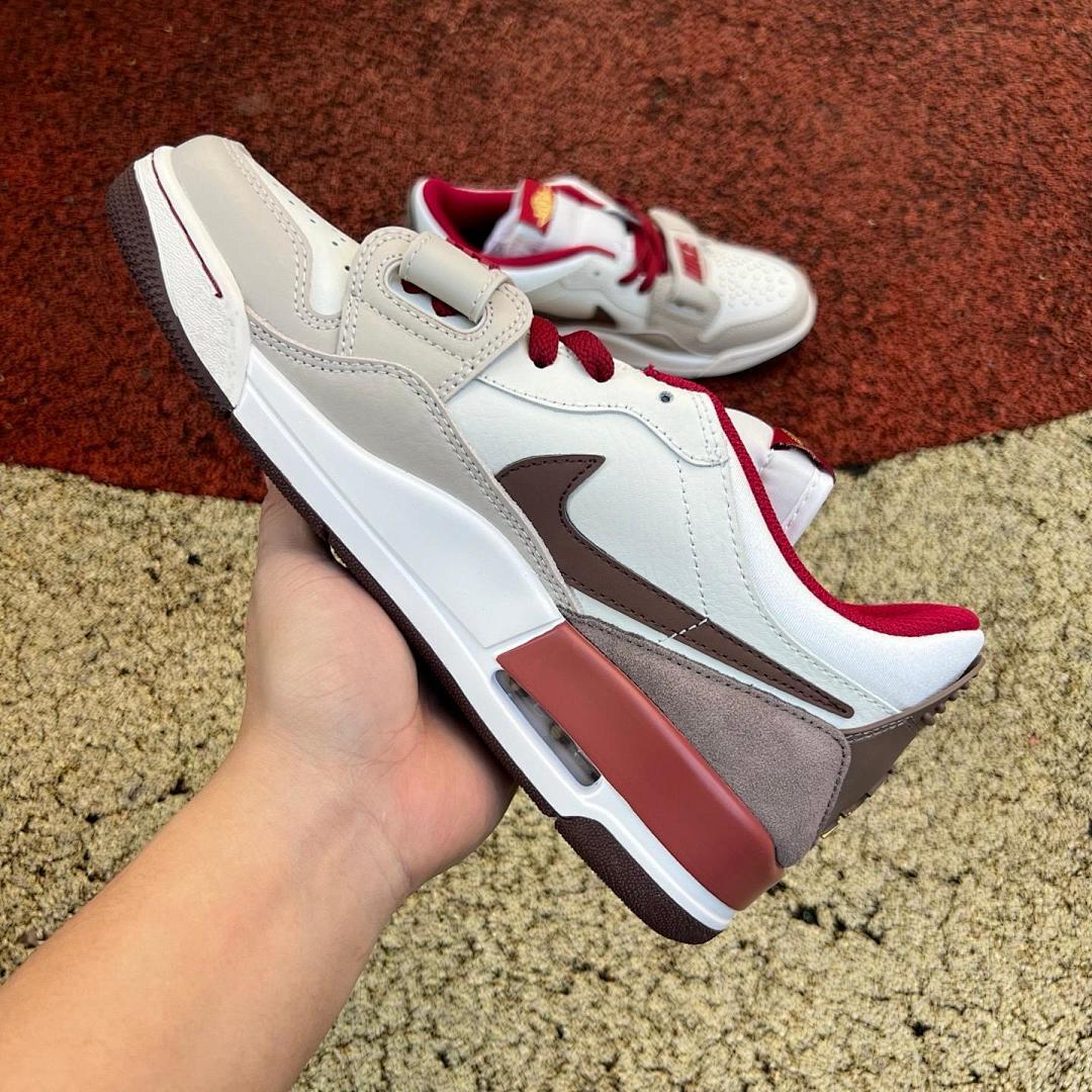 Nike Jordan Legacy 312 Low Cacao Wow Pecan Bordeaux Sail Mens Sneakers Shoes CD7069-200 Mid-Strap Retro Design