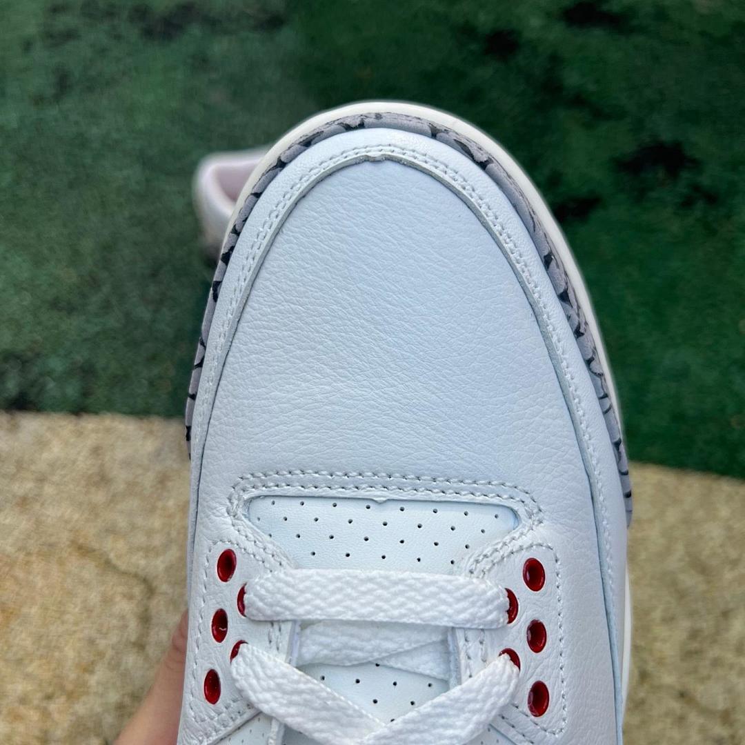 Nike Air Jordan 3 Retro 'White Cement Reimagined' Men's Shoes - White Fire Red Cement Grey Black Elephant Print Sneakers DN3707-100