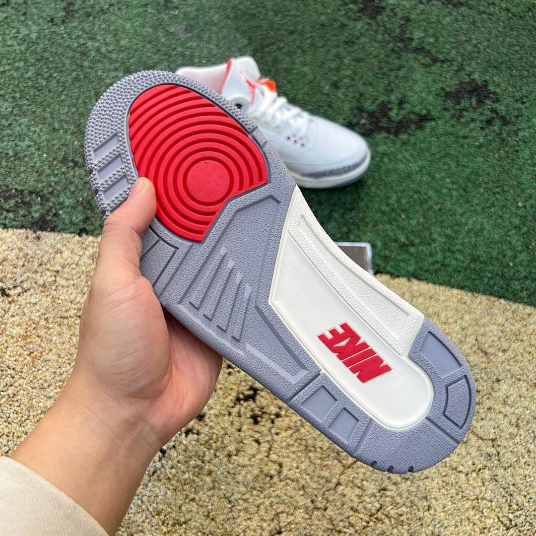 Nike Air Jordan 3 Retro 'White Cement Reimagined' Men's Shoes - White Fire Red Cement Grey Black Elephant Print Sneakers DN3707-100