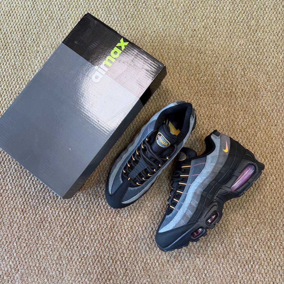 Nike Air Max 95 Black Voltage Purple Opti Yellow Pink Blast Grey Sneakers CT1890-001