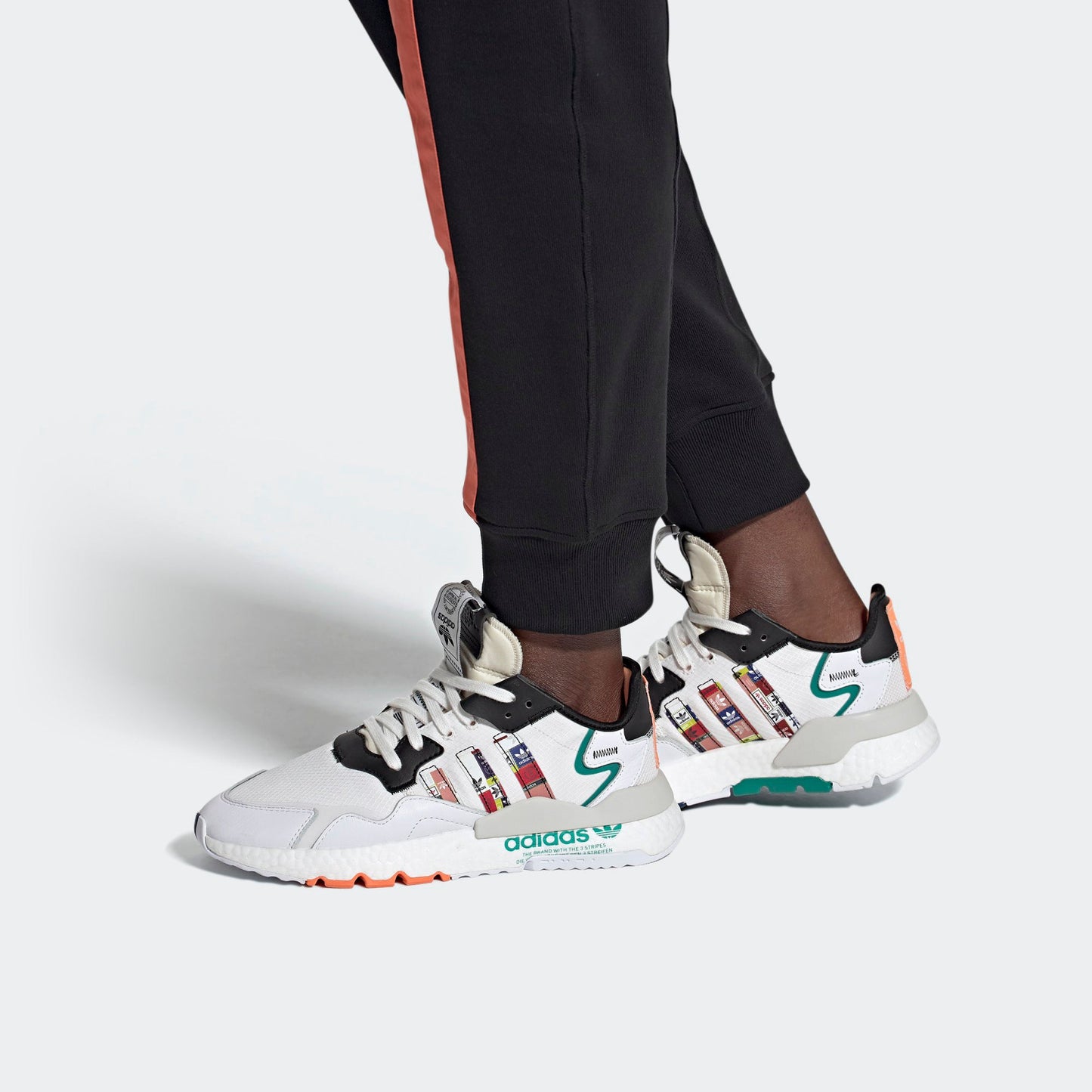 Adidas Originals Nite Jogger Boost 'Grey Black Green' FX3811