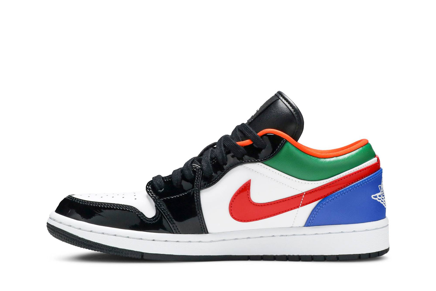( Women ) Air Jordan 1 Low Multi-Color Black Toe CZ4776-101