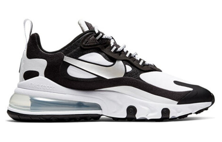 ( Women ) Nike Air Max 270 React White Metallic Silver CQ4805-101