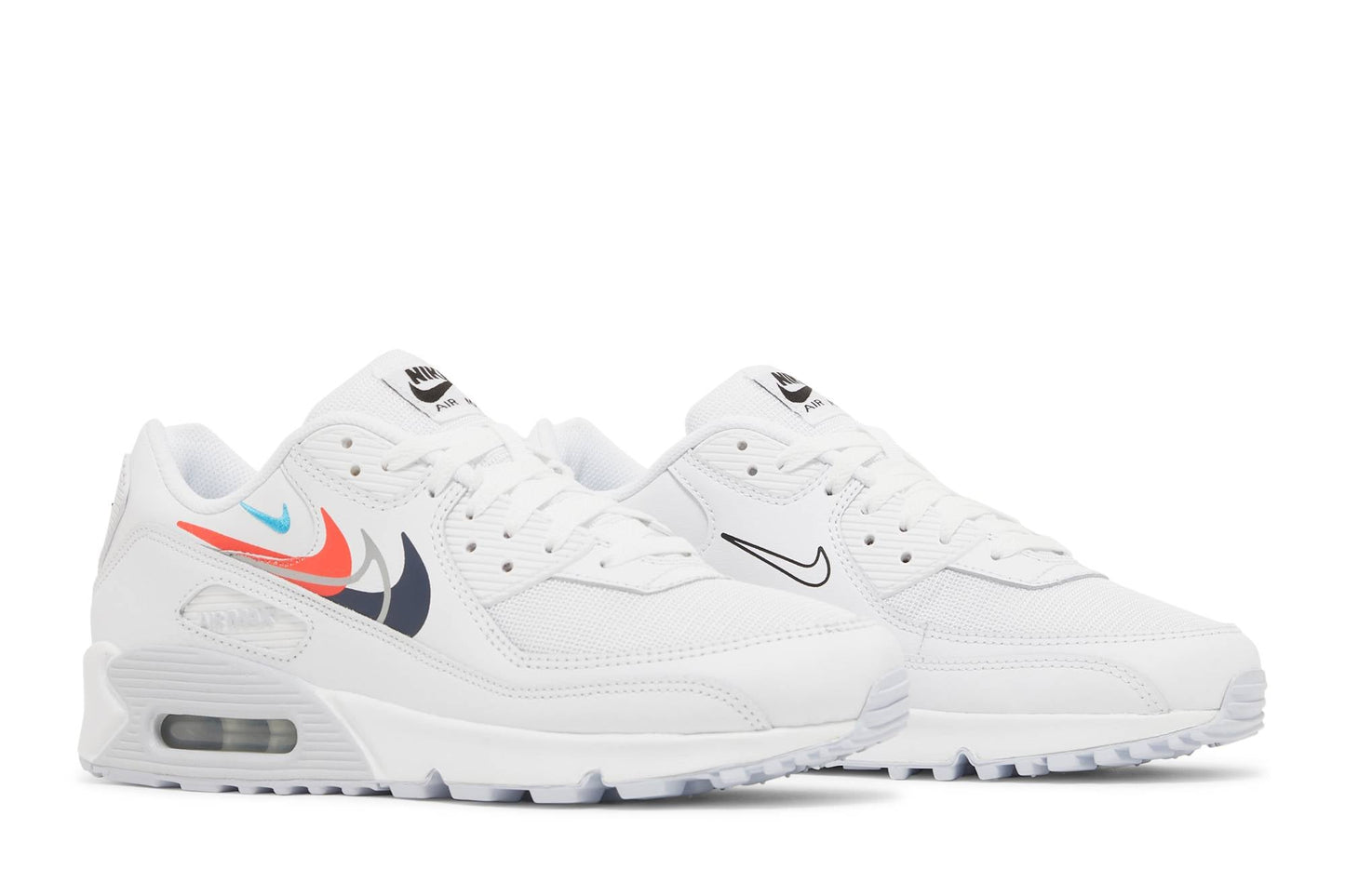 Nike Air Max 90 'Multi Swoosh – White Bright Crimson' FJ4223-100