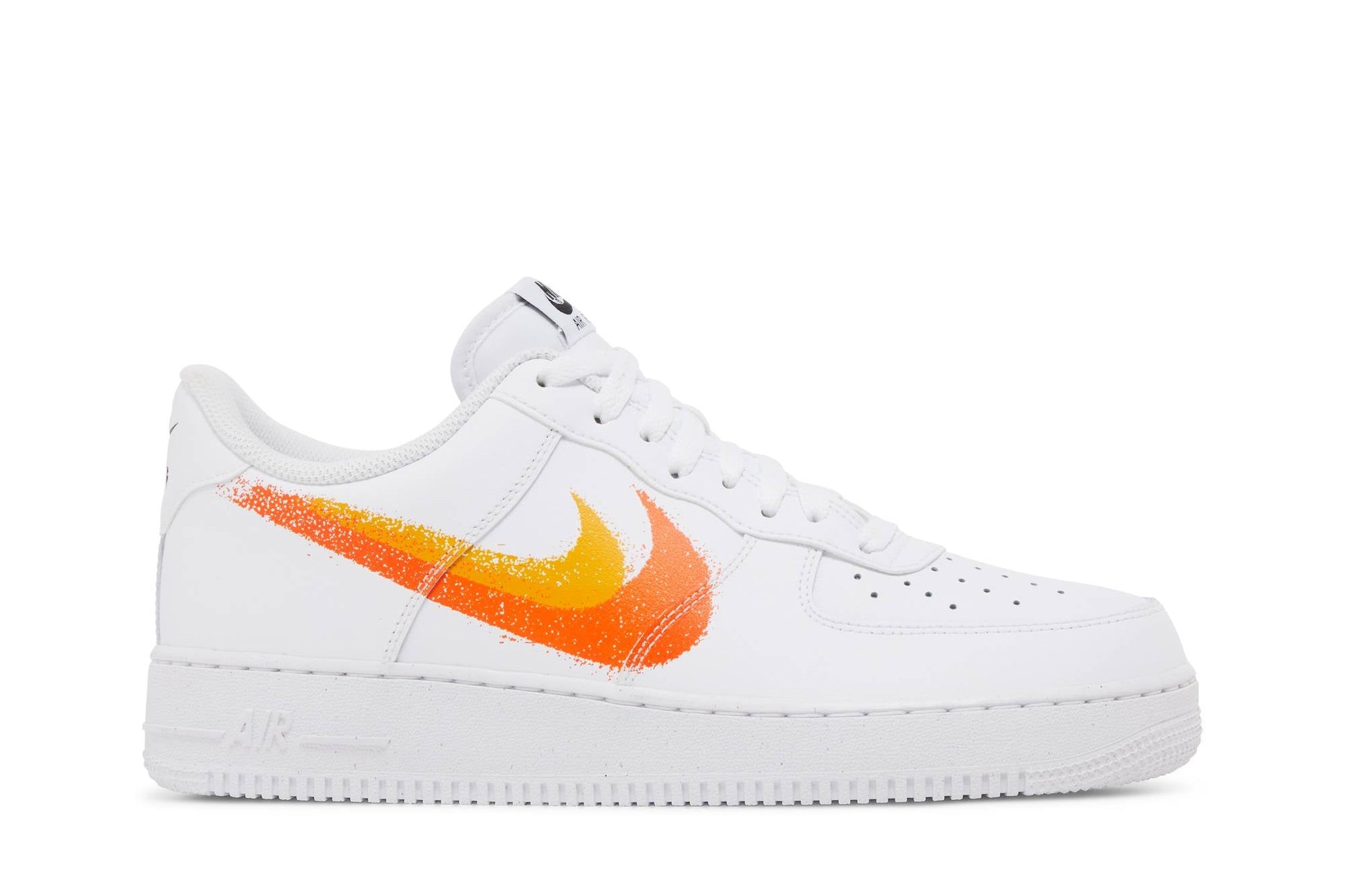 Nike Air Force 1 '07 'Spray Paint Swoosh – Safety Orange' FJ4228-100