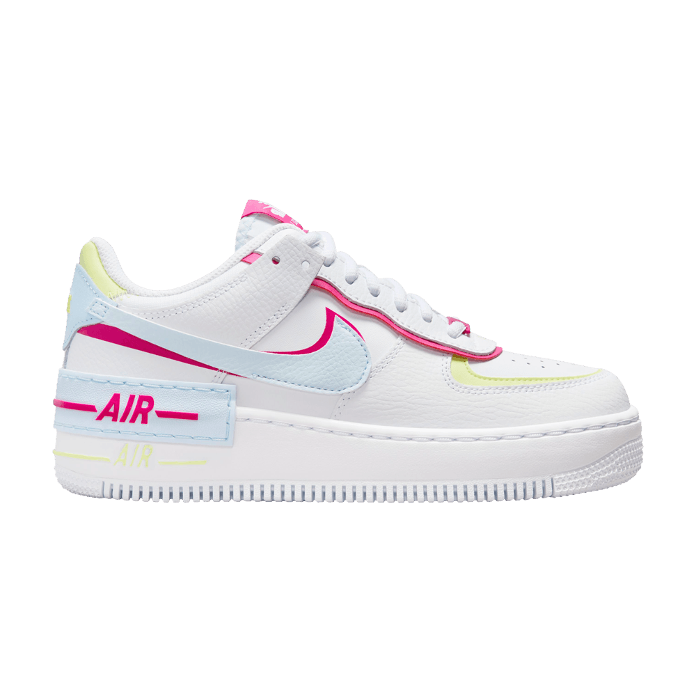 ( Women ) Nike Air Force 1 Shadow White Blue Tint Fireberry FQ8885-100