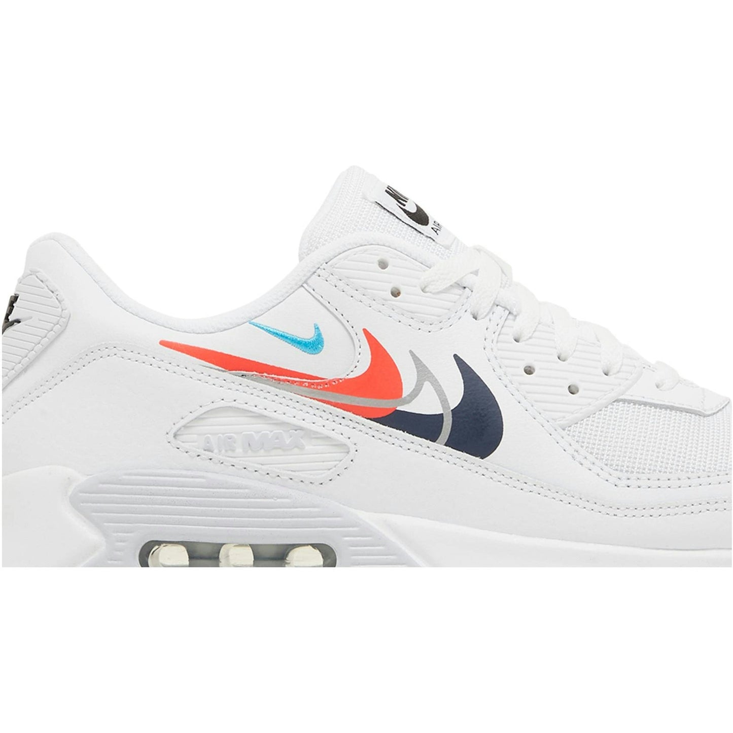Nike Air Max 90 'Multi Swoosh – White Bright Crimson' FJ4223-100