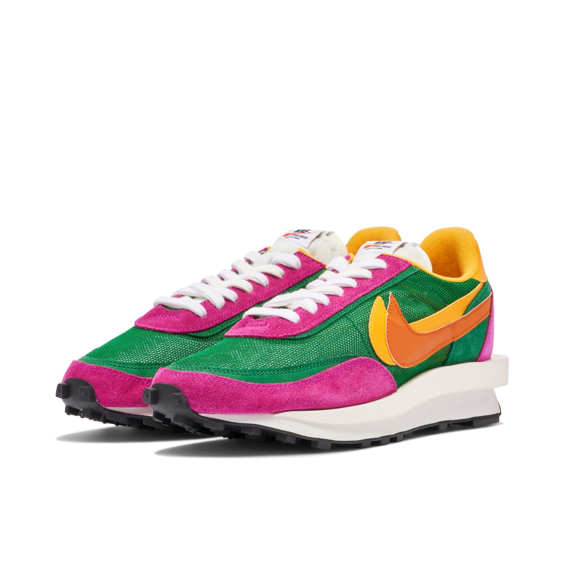 Nike LDWaffle X Sacai Green Pink