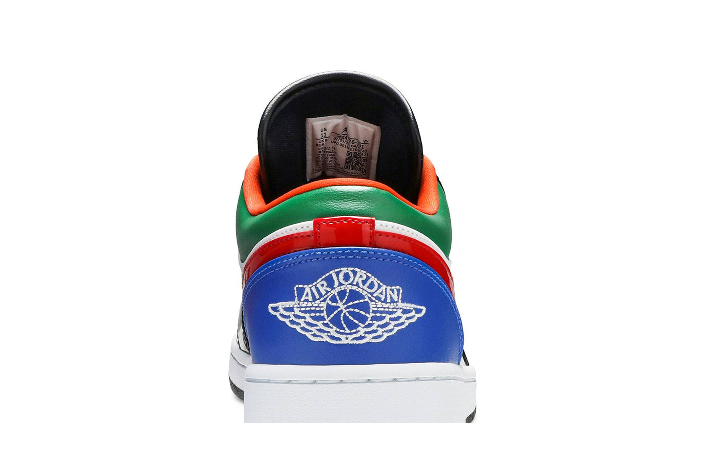 ( Women ) Air Jordan 1 Low Multi-Color Black Toe CZ4776-101