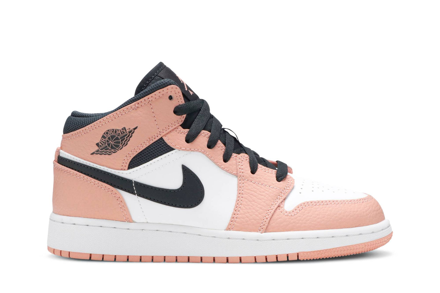 ( Grade School ) Air Jordan 1 Mid 'Pink Quartz' 555112-603