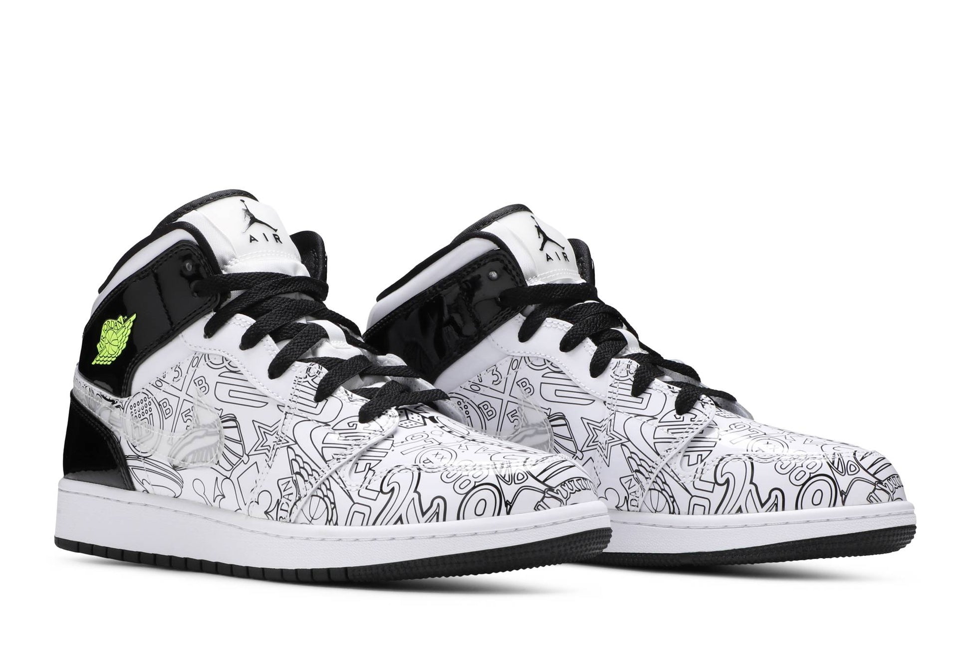 ( Grade School ) Air Jordan 1 Mid 'DIY' DC4099-100