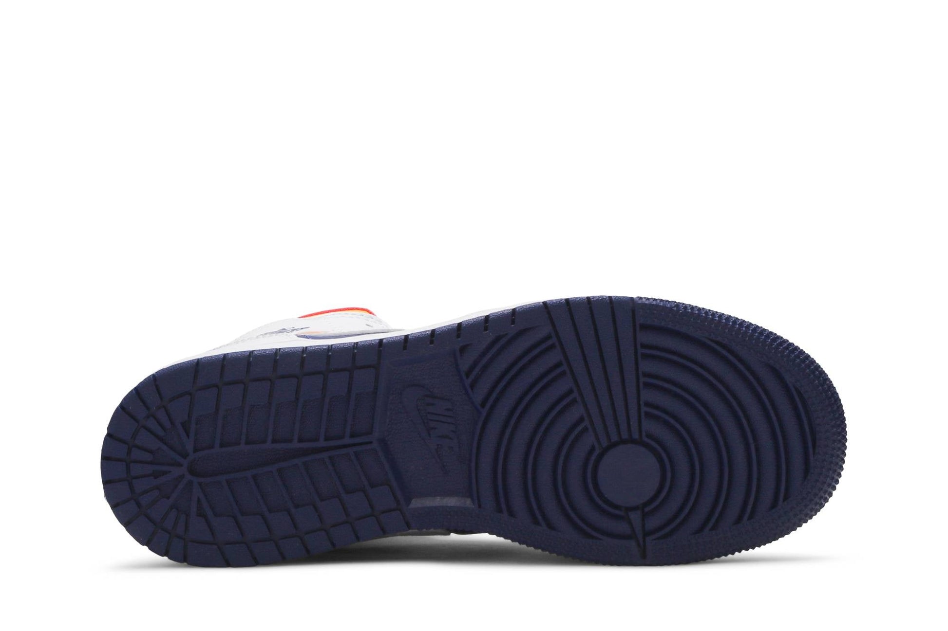 ( Grade School ) Air Jordan 1 Mid 'White Deep Royal Blue' 554725-131