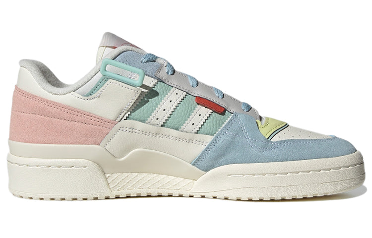 Adidas Originals Unisex Forum Exhibit Low Sneakers White/Pink/Blue GX4587