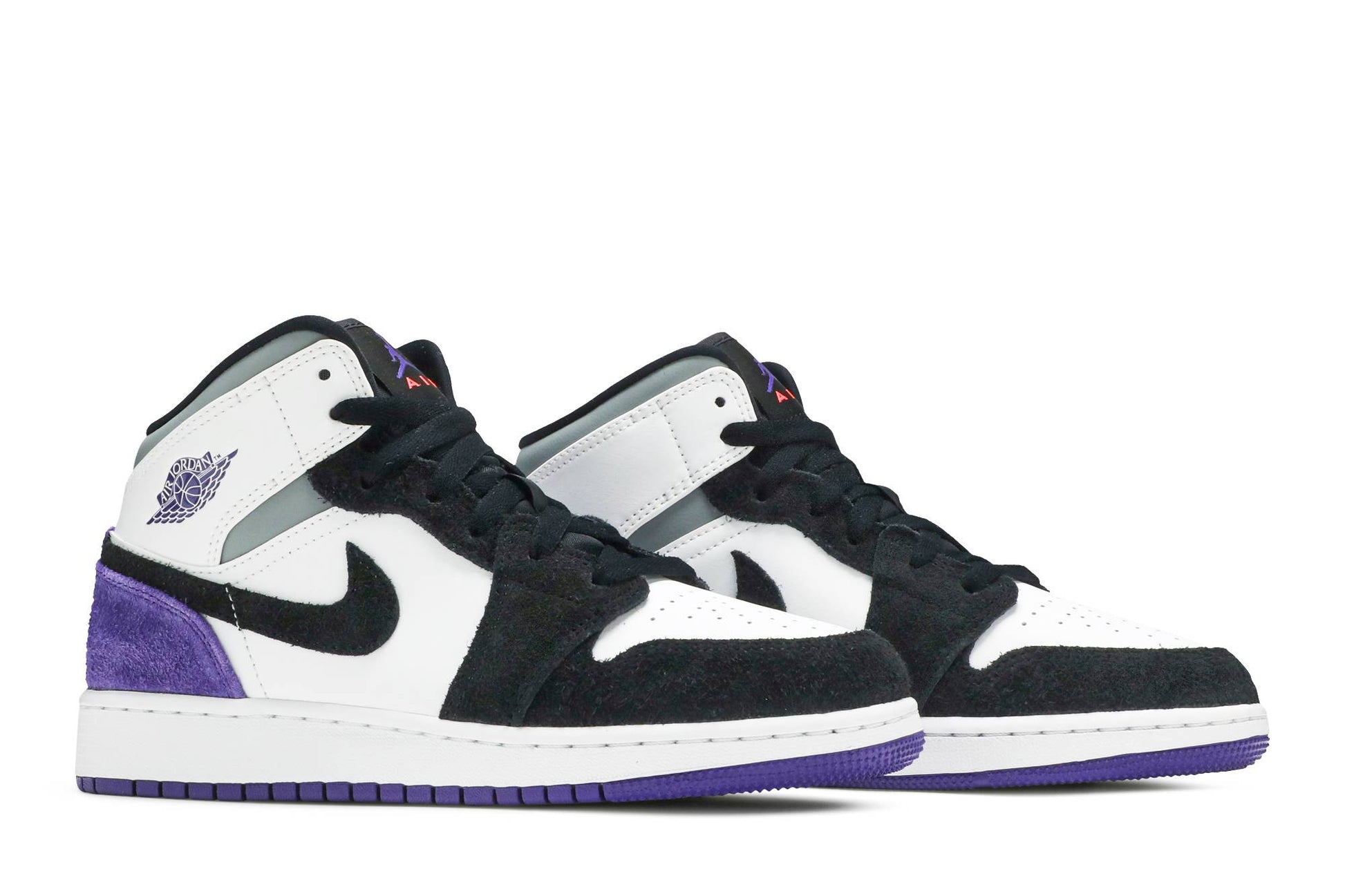 ( Grade School ) Air Jordan 1 Mid SE 'Varsity Purple' BQ6931-105