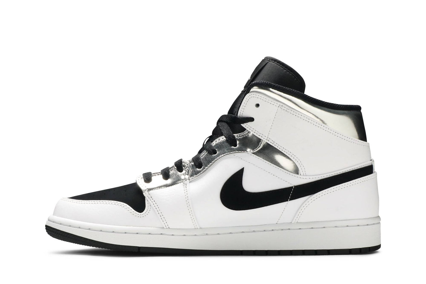 Air Jordan 1 Mid 'White Silver' 554724-121
