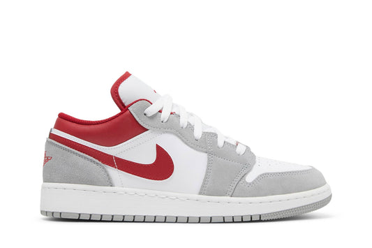 ( Grade School ) Air Jordan 1 Low SE 'Light Smoke Grey Gym Red' DM0589-016