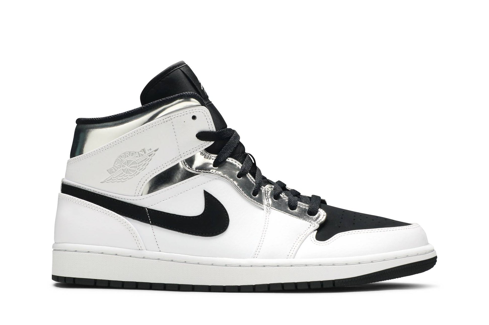 Air Jordan 1 Mid 'White Silver' 554724-121