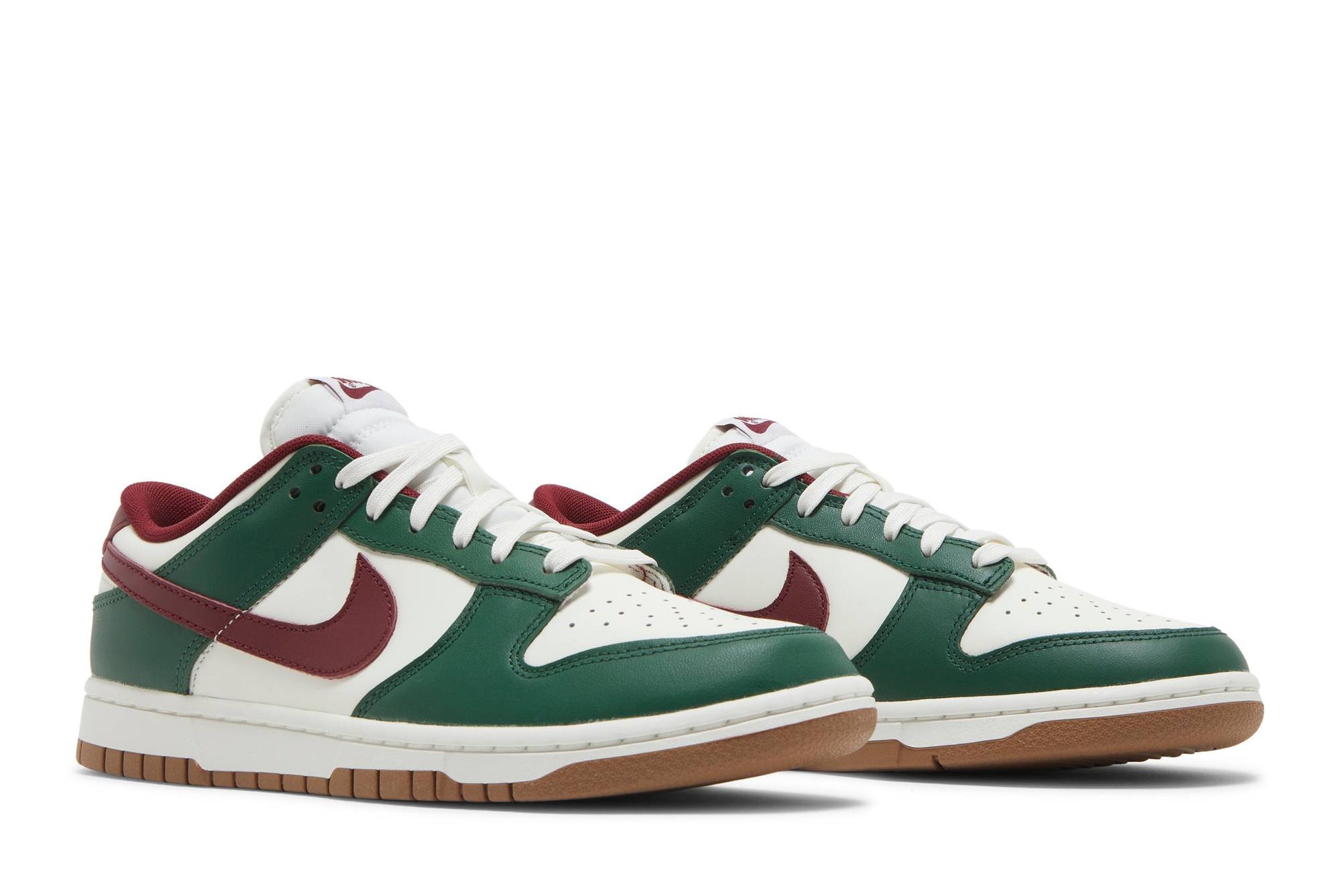 Nike Dunk Low Gorge Green Team Red FB7160-161