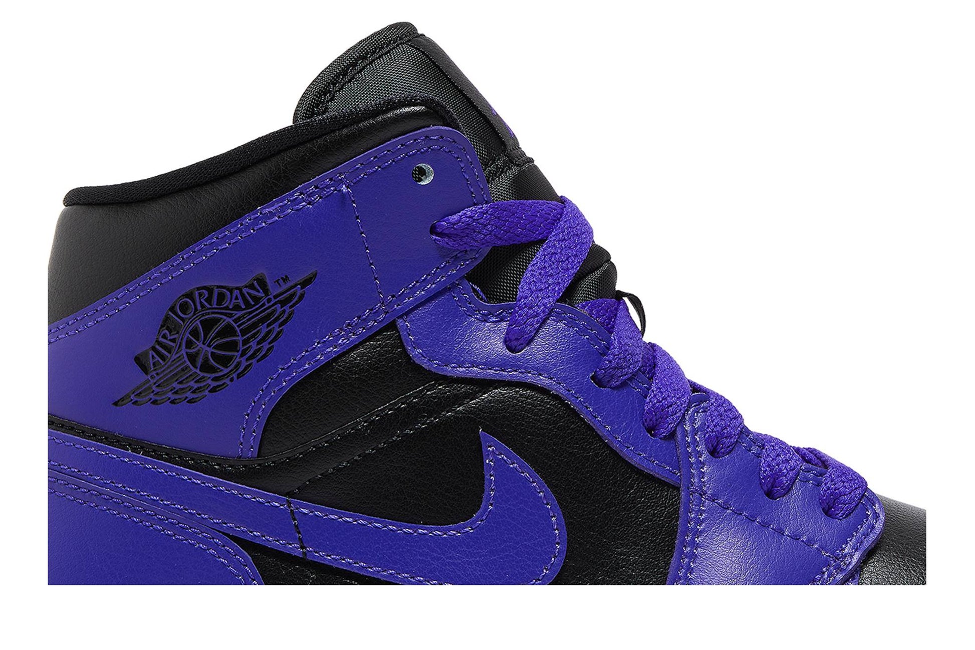 ( Women ) Air Jordan 1 Mid 'Purple And Black' BQ6472-051