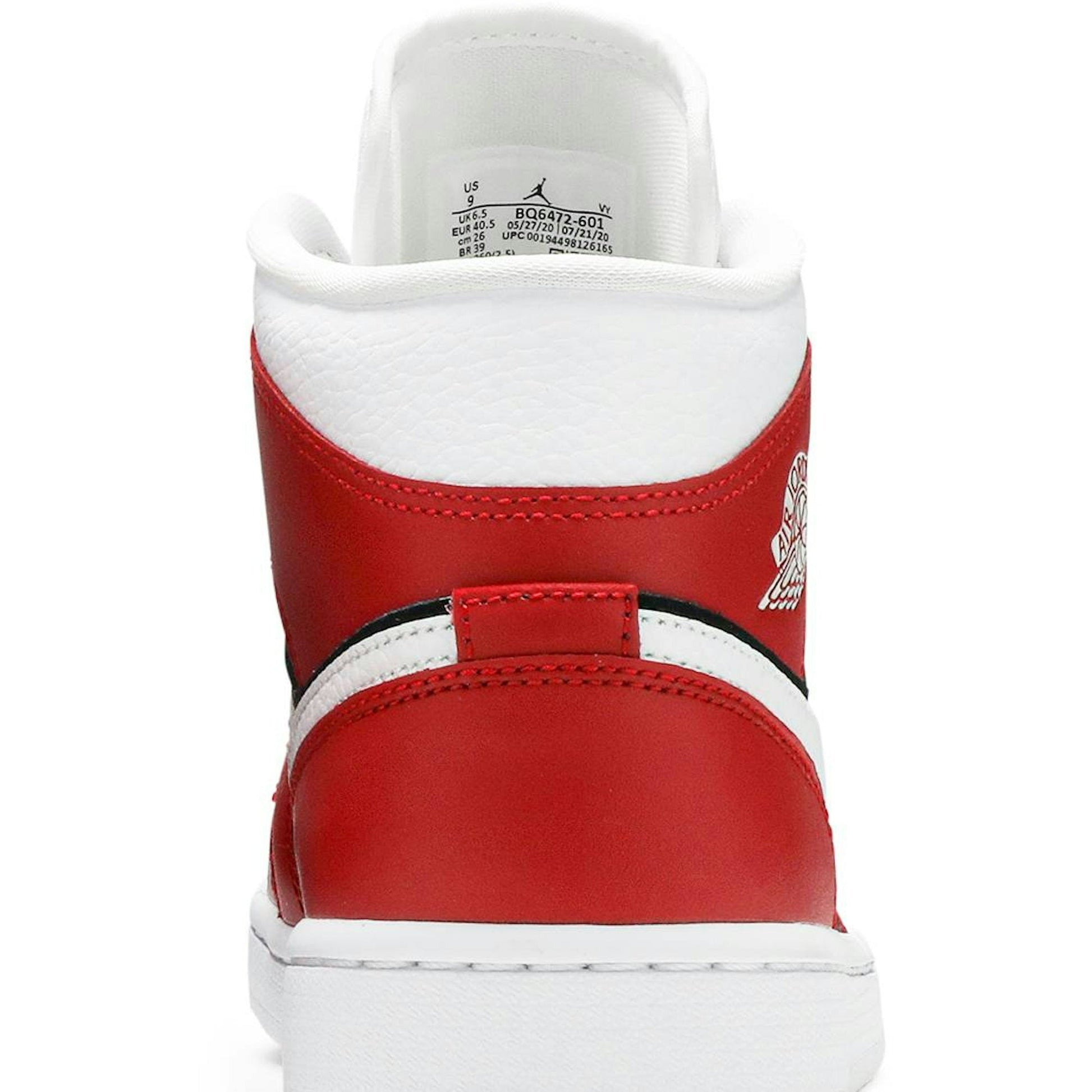 ( Women ) Air Jordan 1 Mid 'Gym Red Black' BQ6472-601