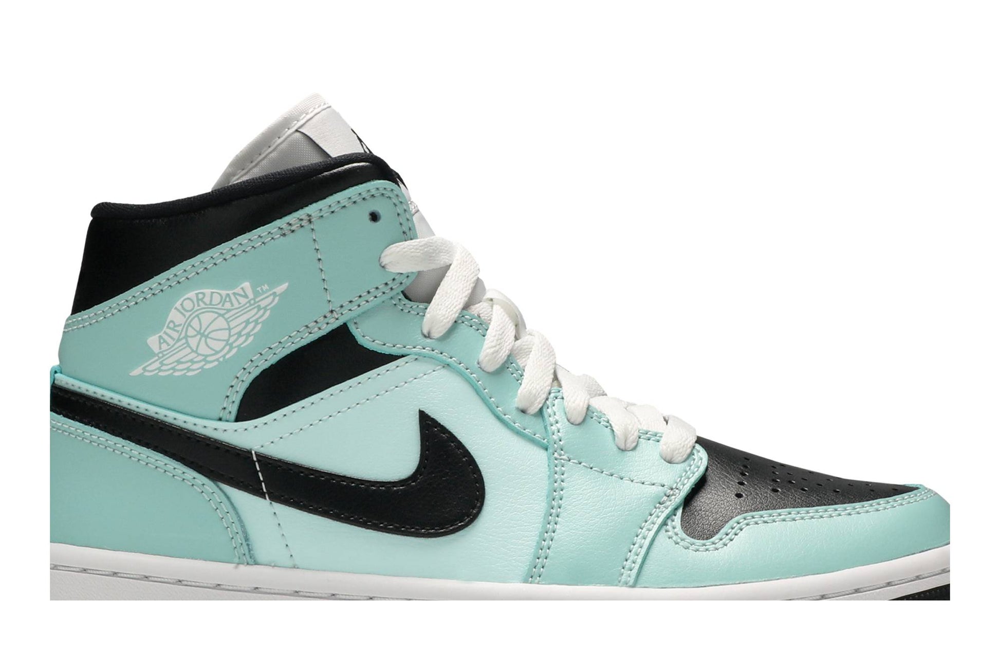 ( Women ) Air Jordan 1 Mid Aqua Black BQ6472-300