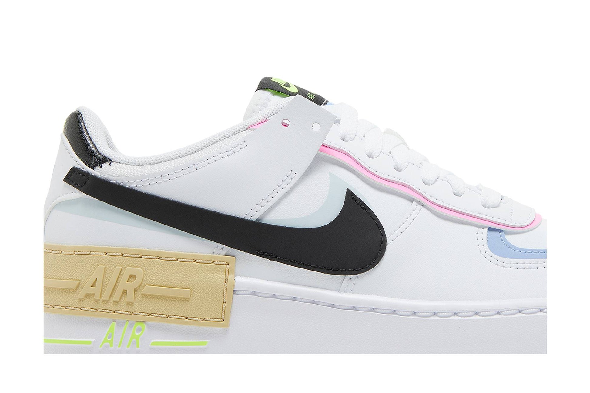 ( Women ) Nike Air Force 1 Shadow 'White Black Pastel' FJ0735-100