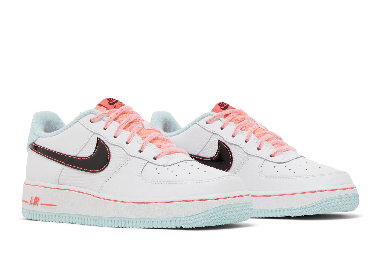 ( Youth ) Nike Air Force 1 07 LV8 GS White Atomic Pink DD7709-100