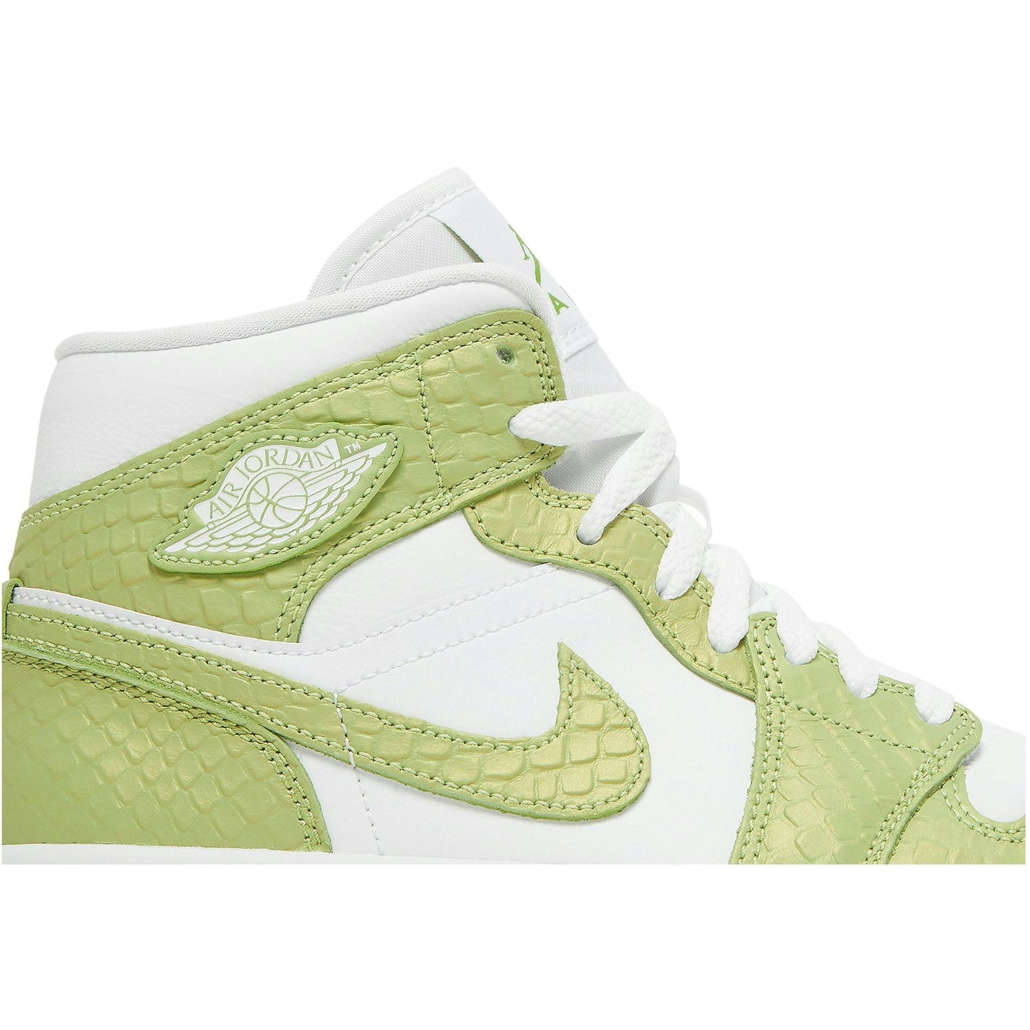( Women ) Air Jordan 1 Mid SE Green Python DV2959-113