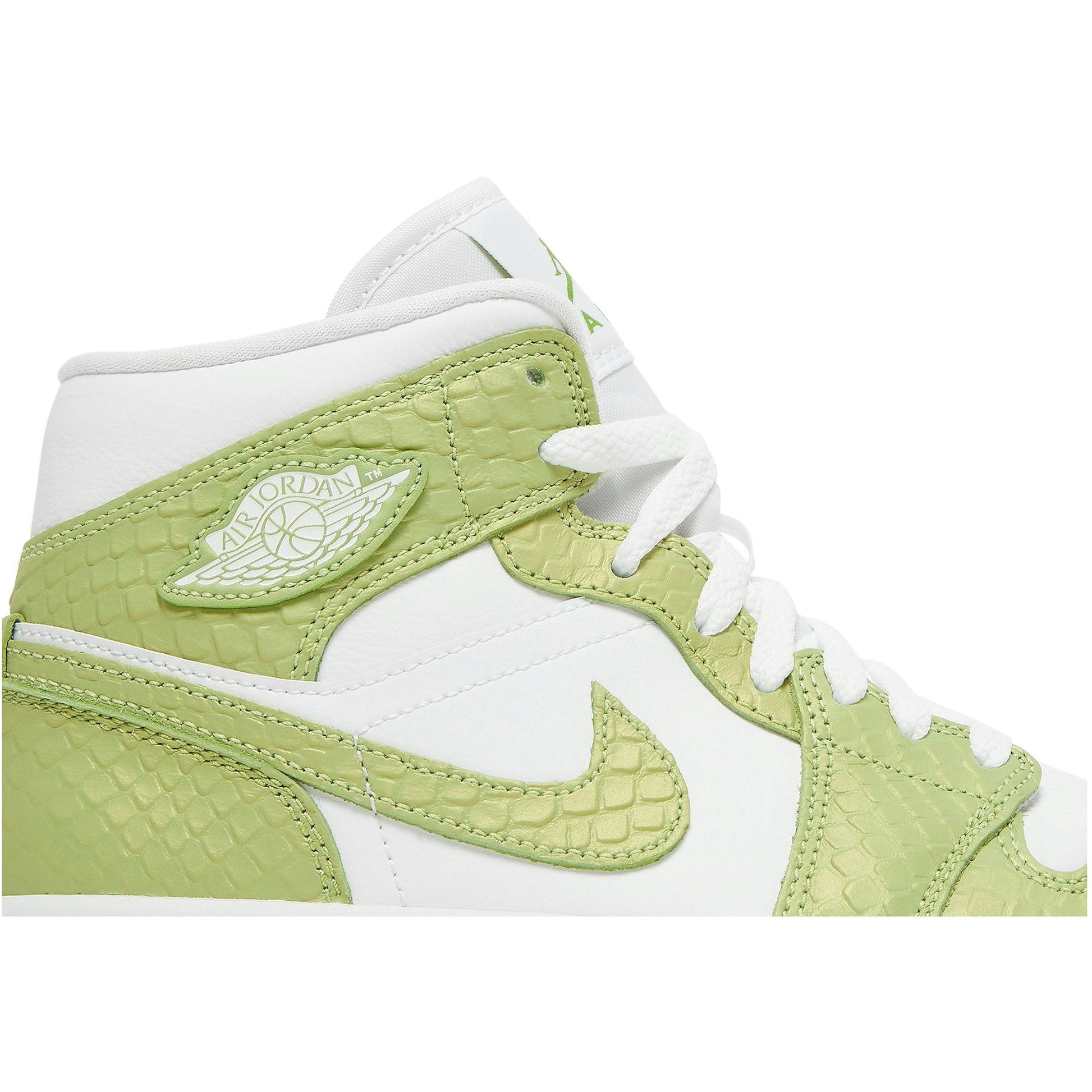 ( Women ) Air Jordan 1 Mid SE Green Python DV2959-113