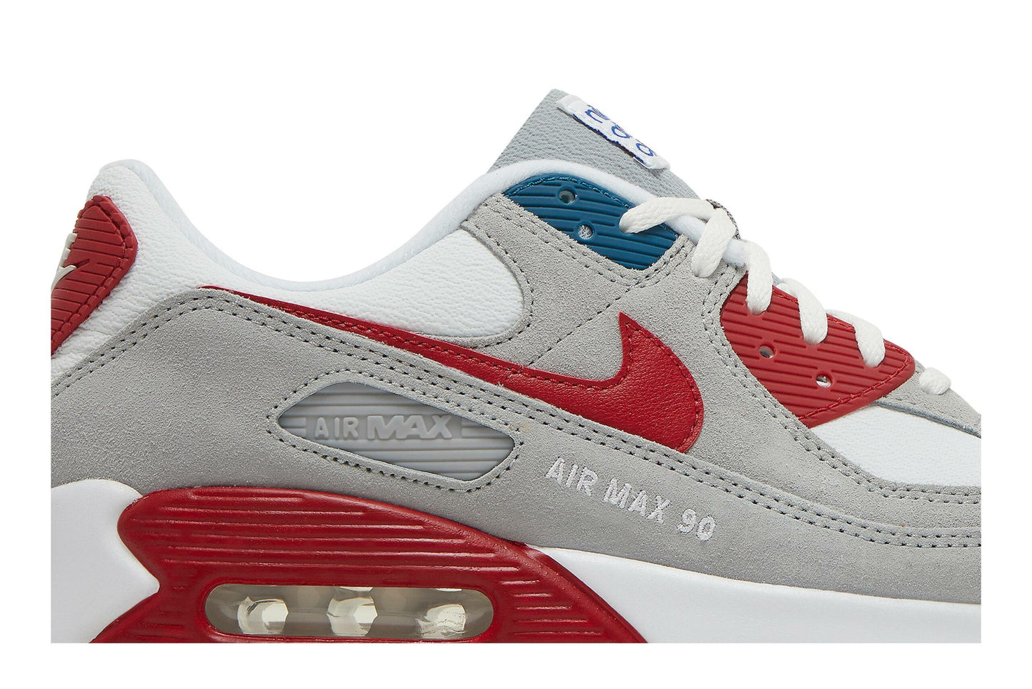 Nike Air Max 90 'Athletic Club White Red Blue' DQ8235-001