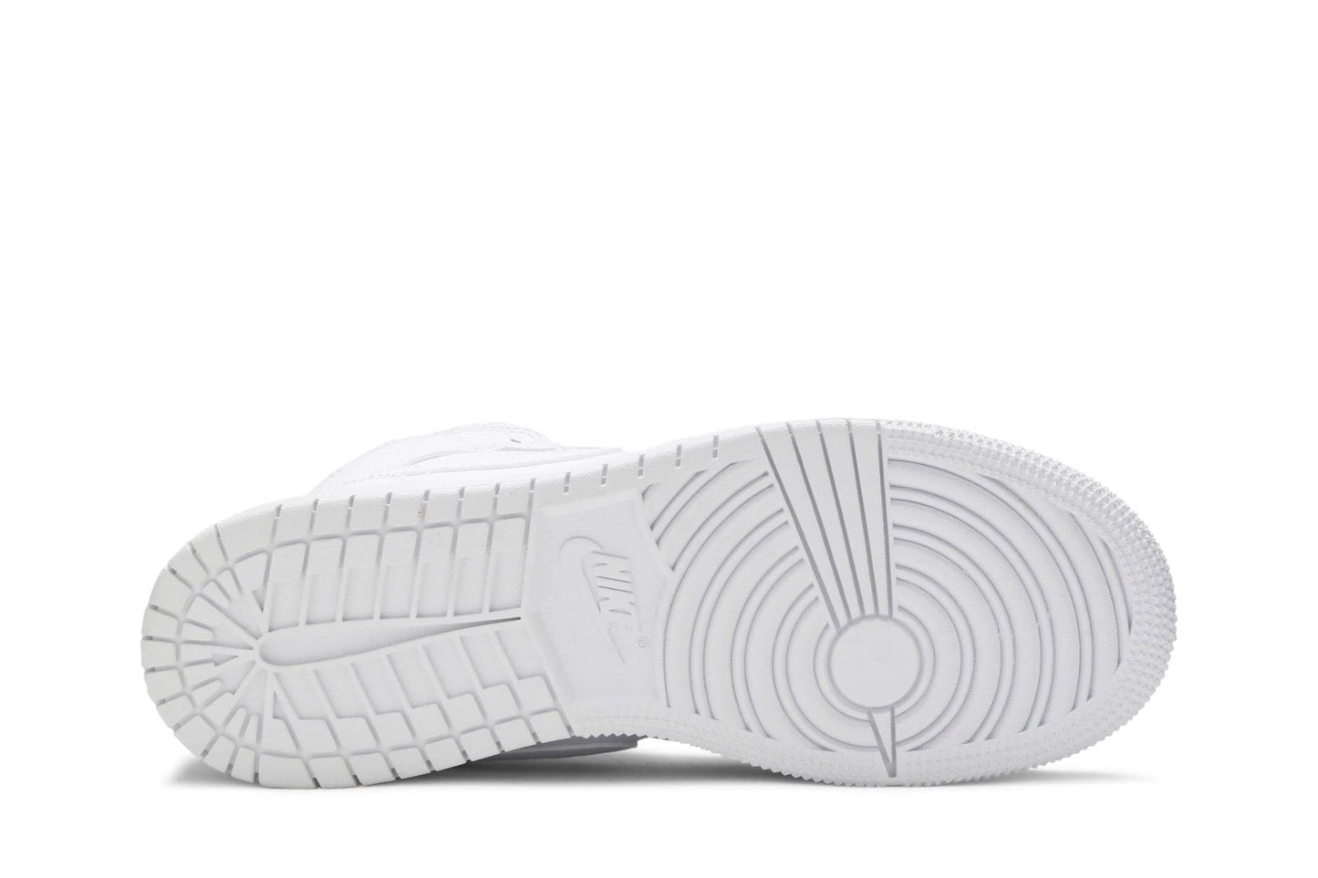 ( Grade School ) Air Jordan 1 Mid 'Triple White' 554725-130