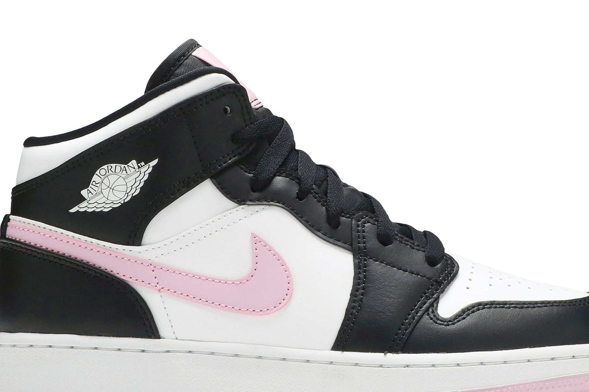 ( Grade School ) Air Jordan 1 Mid White Light Arctic Pink 555112-103