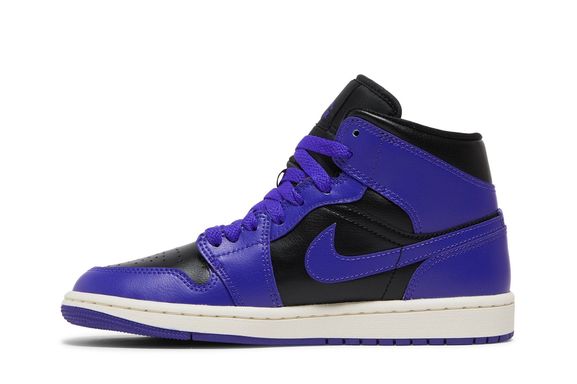 ( Women ) Air Jordan 1 Mid 'Purple And Black' BQ6472-051
