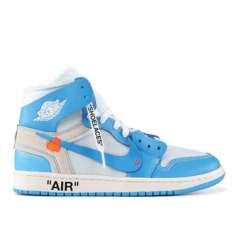 Off-White X Air Jordan 1 Retro High OG 'UNC' Everlasting Sneaker