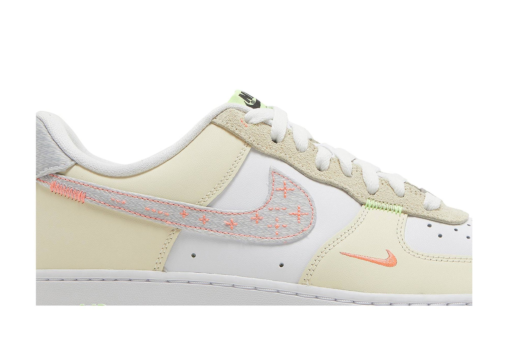 Nike Air Force 1 07 LV8 Just Stitch It – White Shade Green FB1852-111