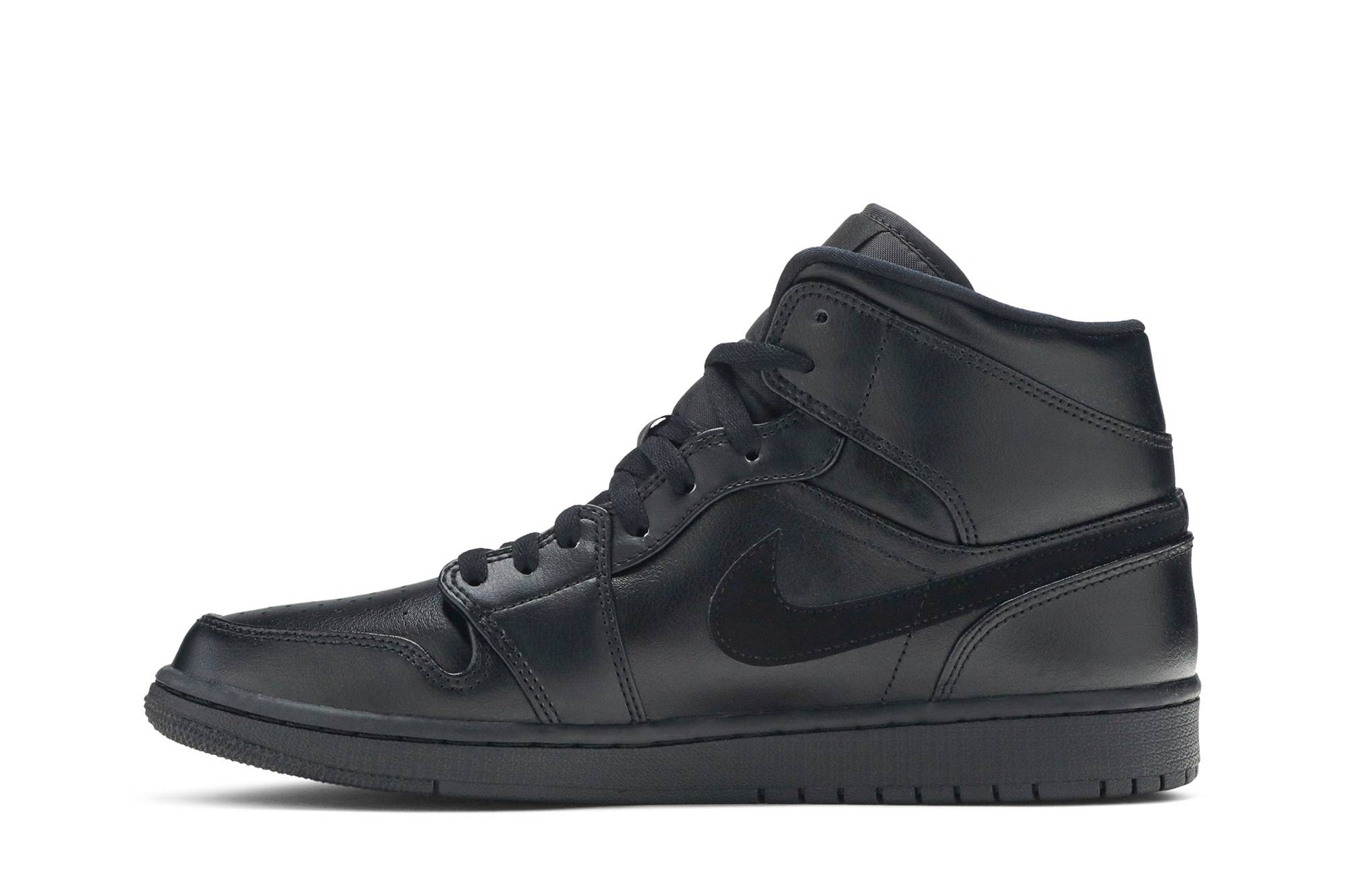 Air Jordan 1 Mid 'Triple Black' 554724-090