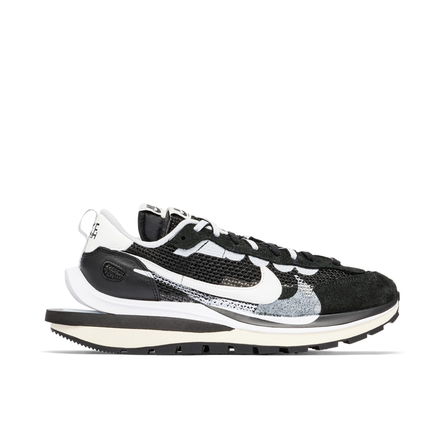 Sacai X Nike Vaporwaffle Black White