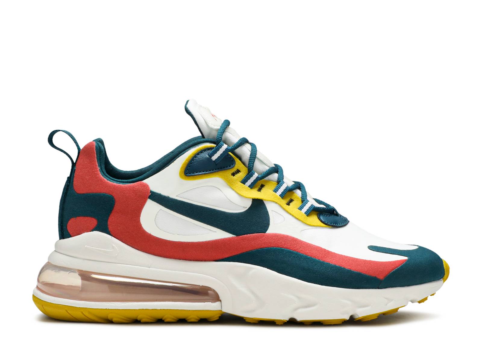Nike Air Max 270 React White Turquoise Yellow CT1264-103