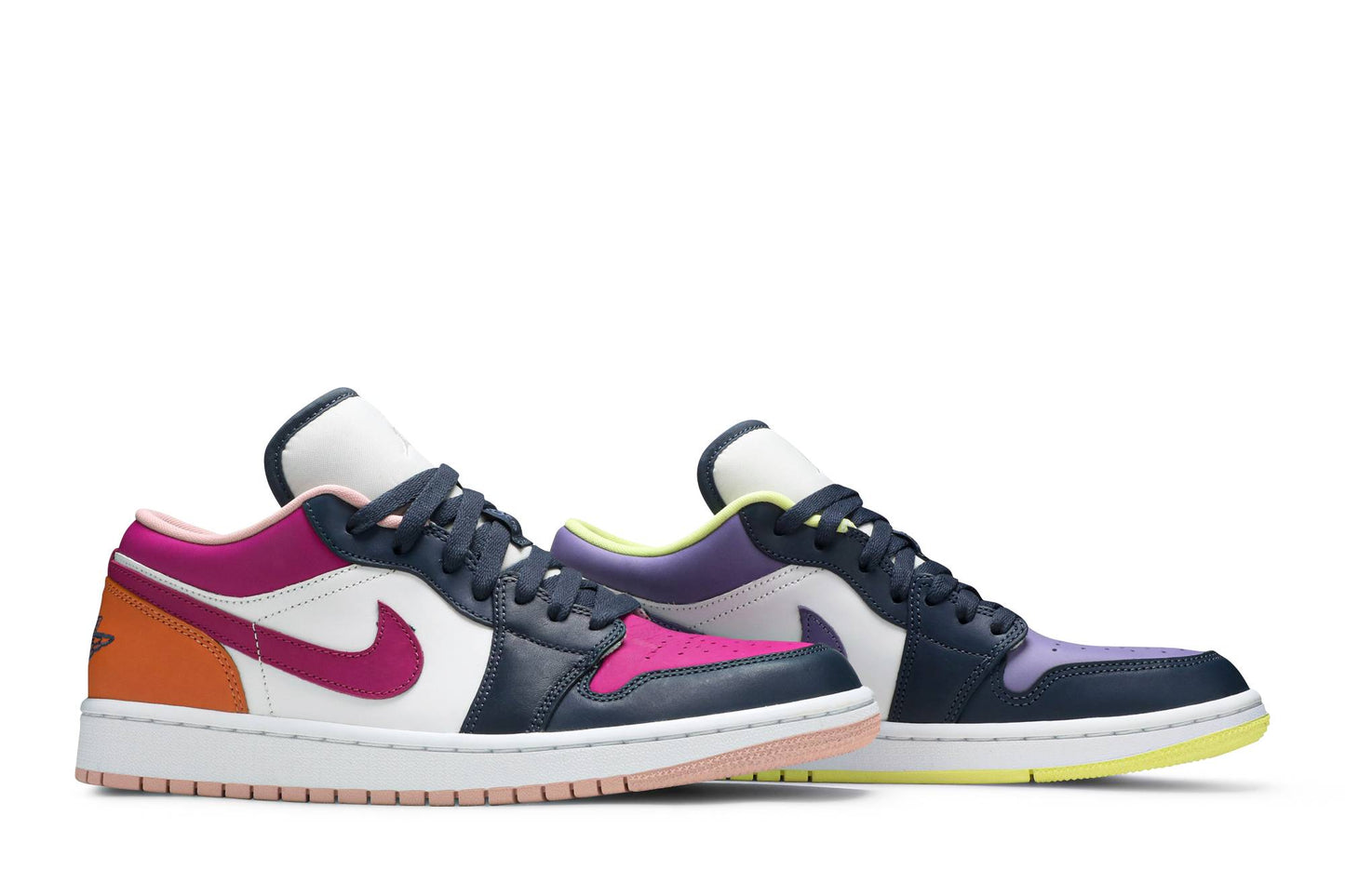 ( Women ) Air Jordan 1 Low SE 'Mismatched – Purple Magenta' DJ4342-400