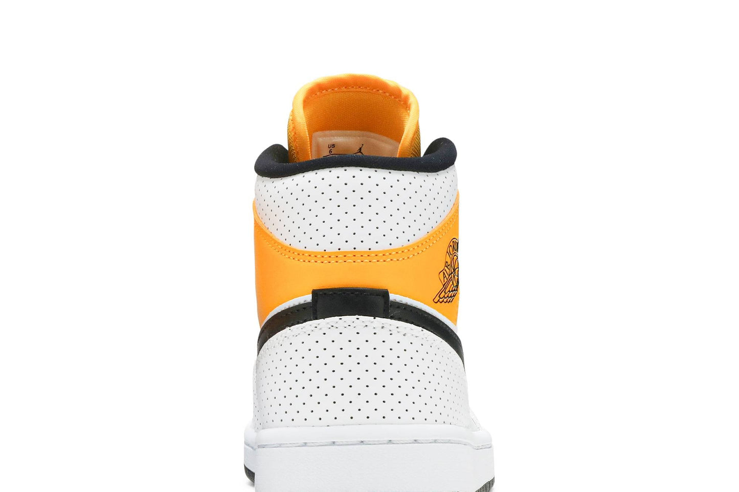 ( Women ) Air Jordan 1 Mid 'Perforated – White University Gold' BQ6472-107