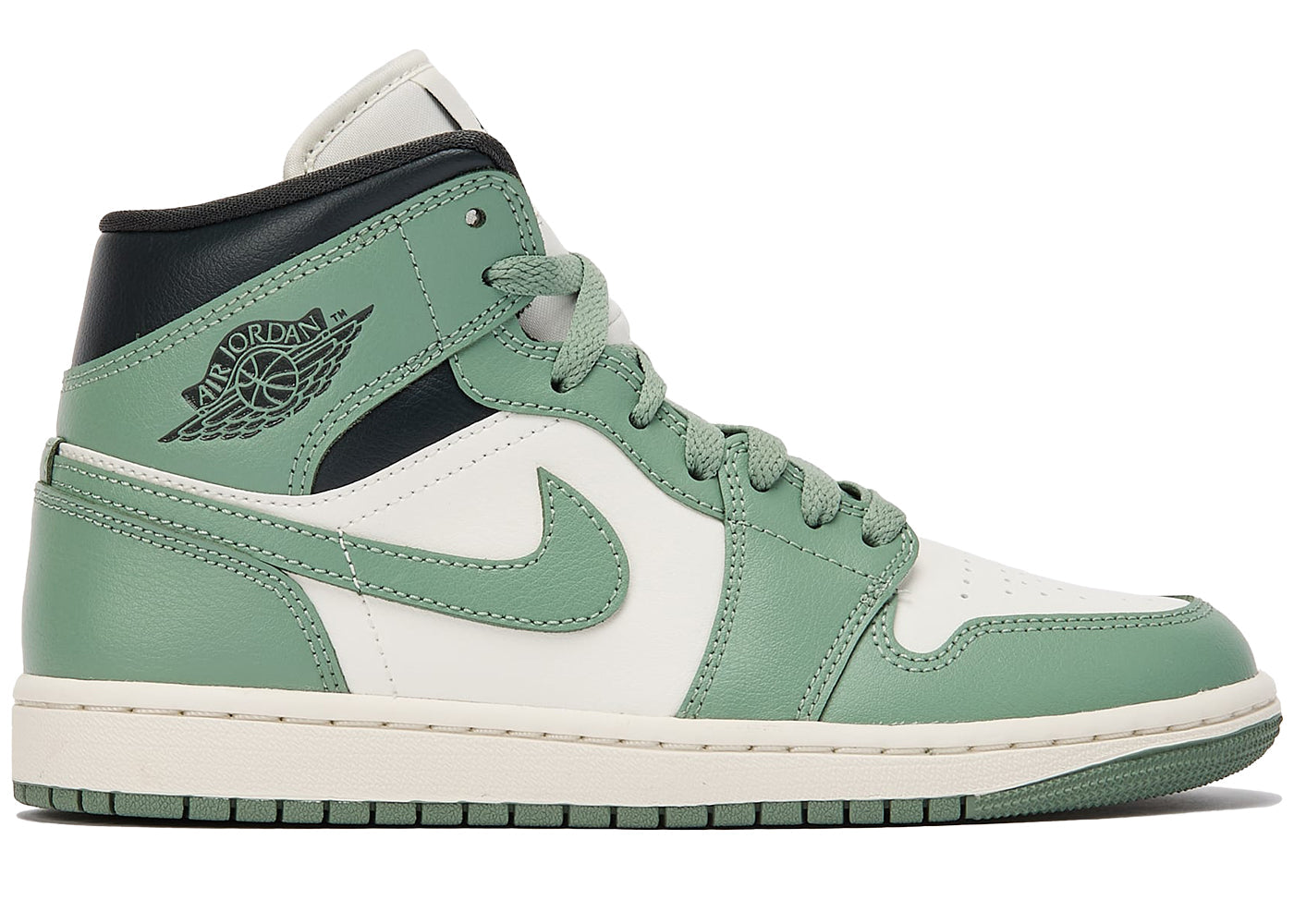 ( Women ) Air Jordan 1 Mid 'Jade Smoke' BQ6472-130