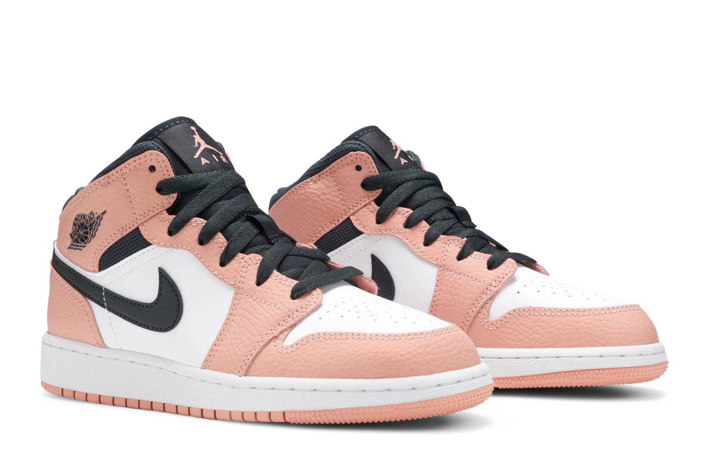 ( Grade School ) Air Jordan 1 Mid 'Pink Quartz' 555112-603