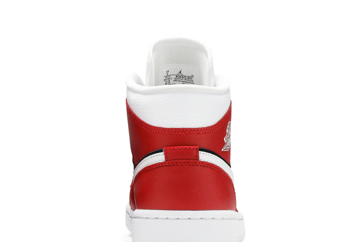 ( Women ) Air Jordan 1 Mid 'Gym Red Black' BQ6472-601