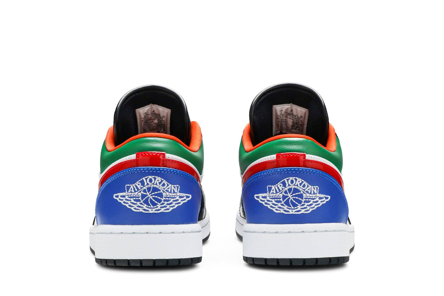 ( Women ) Air Jordan 1 Low Multi-Color Black Toe CZ4776-101