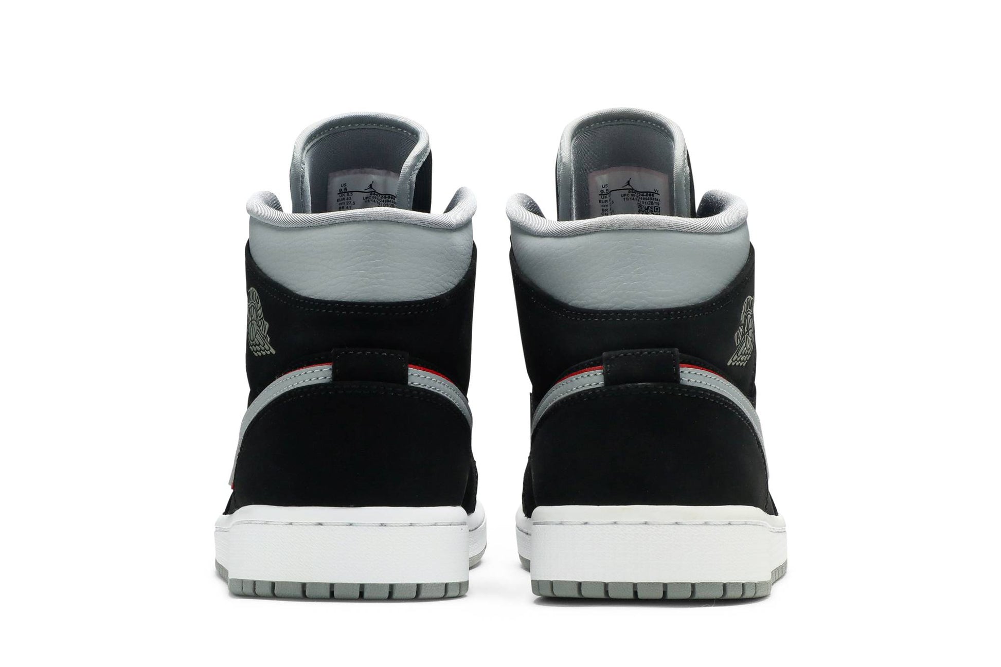 Air Jordan 1 Mid 'Black Grey' 554724-060