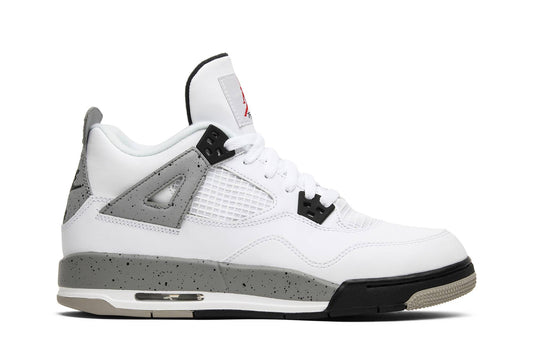 ( Grade School ) Air Jordan 4 Retro OG BG 2016 White Cement 836016-192