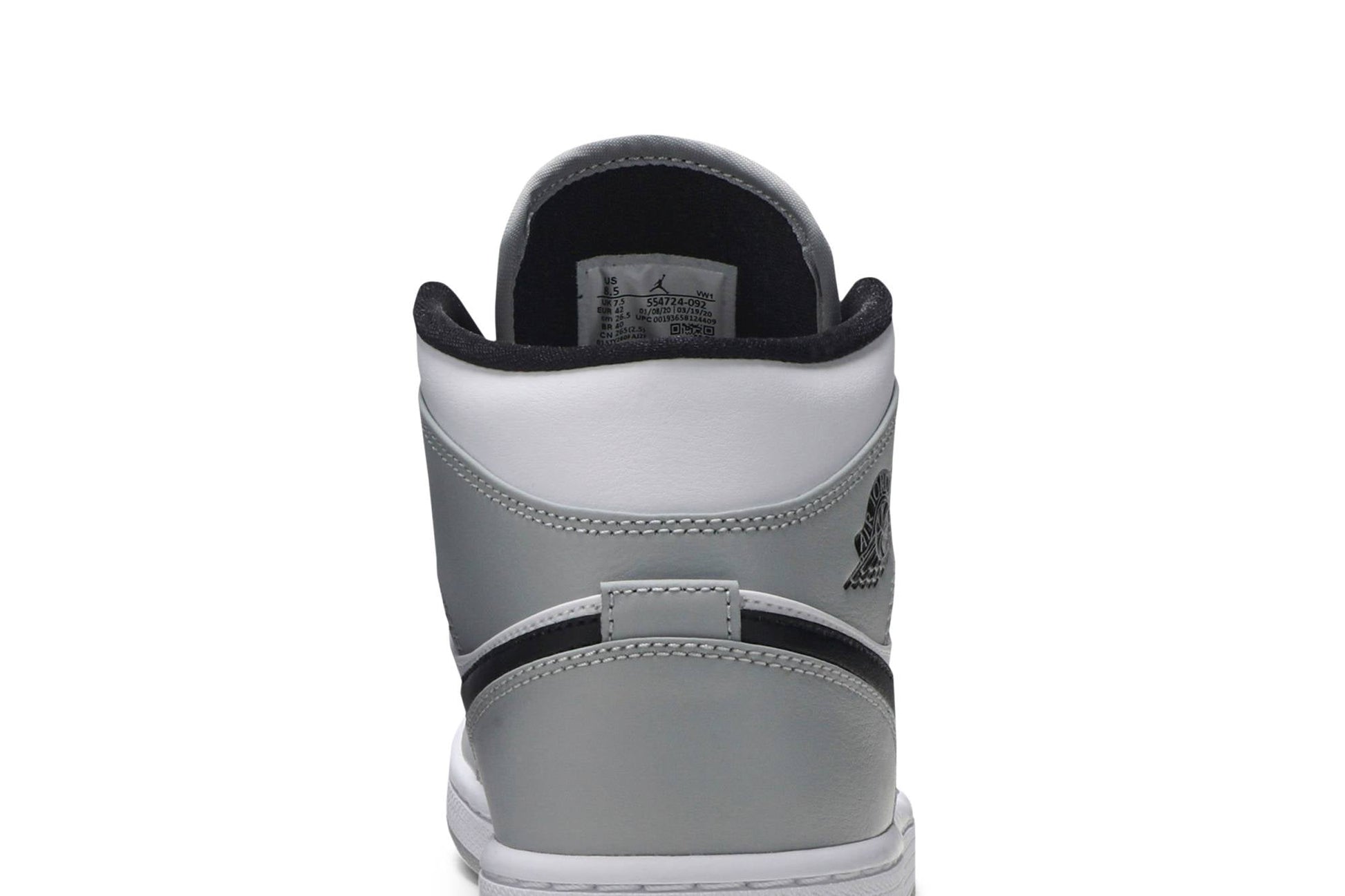 Air Jordan 1 Mid 'Light Smoke Grey' 554724-092