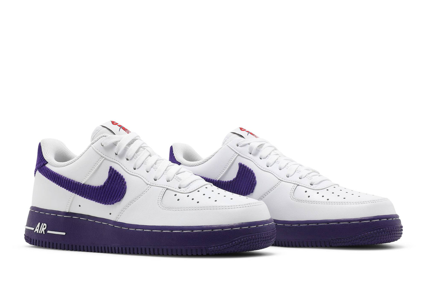 Nike Air Force 1 07 LV8 EMB White Court Purple DB0264-100